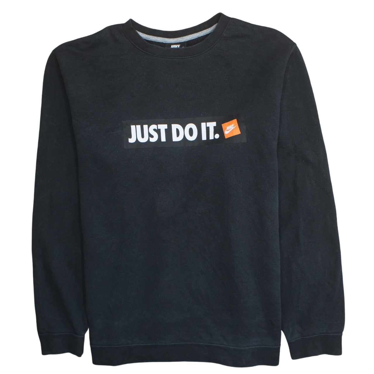 Nike Men's Black Just Do It Crew Neck Sweatshirt 2XL Pullover