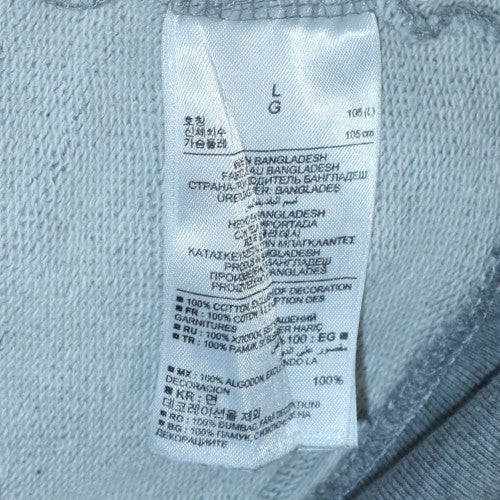 GAP Men's Grey Pullover Hoodie London Logo Size L Cotton Sweatshirt