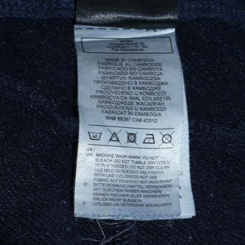 Adidas Women's Blue Jogger Trousers M Fleece Elastic Waist