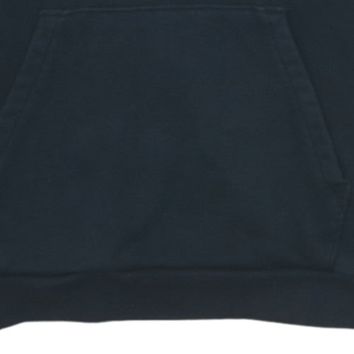 Puma Boys Black Hoodie 15-16 Years Pullover Fleece Logo Sweatshirt