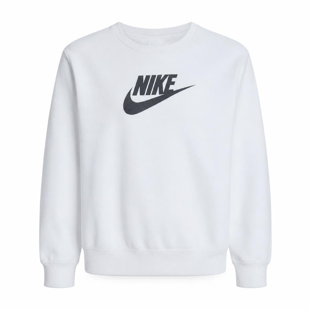 Nike Men's White XL Pullover Sweatshirt Crew Neck Graphic Logo