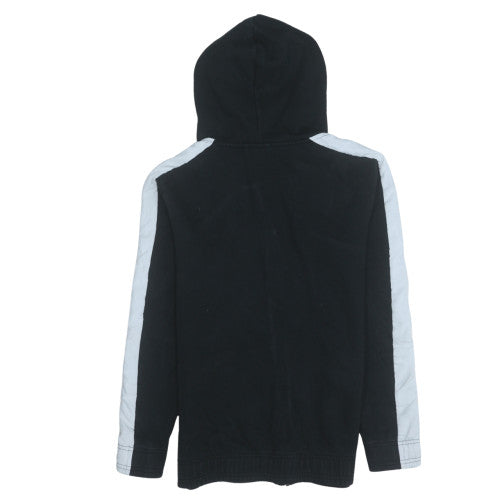 Puma Teens Black Full Zip Hoodie Sweatshirt Size 6 Logo Sportswear
