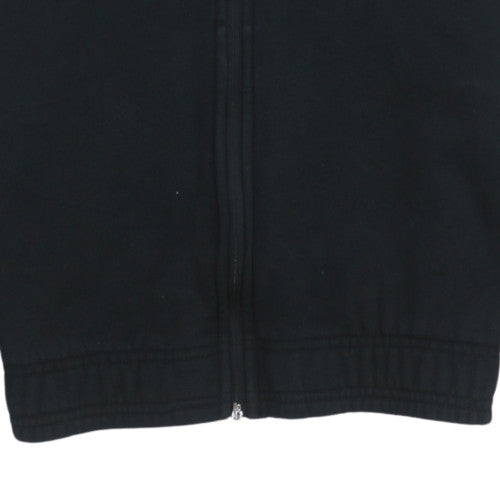 Puma Teens Black Full Zip Hoodie Sweatshirt Size 6 Logo Sportswear
