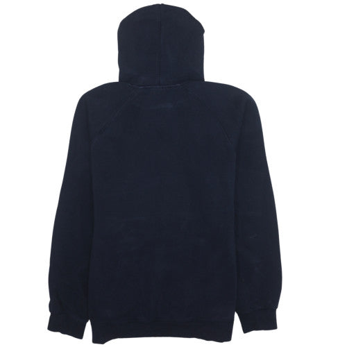 Adidas Men's Blue Pullover Hoodie Size M Retro Logo Fleece Sweatshirt