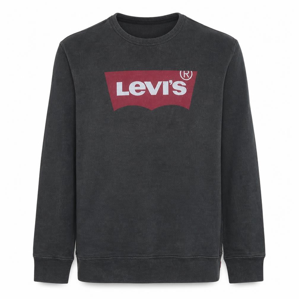 Levi's Men's Black Graphic Logo Crew Neck Sweatshirt Size M