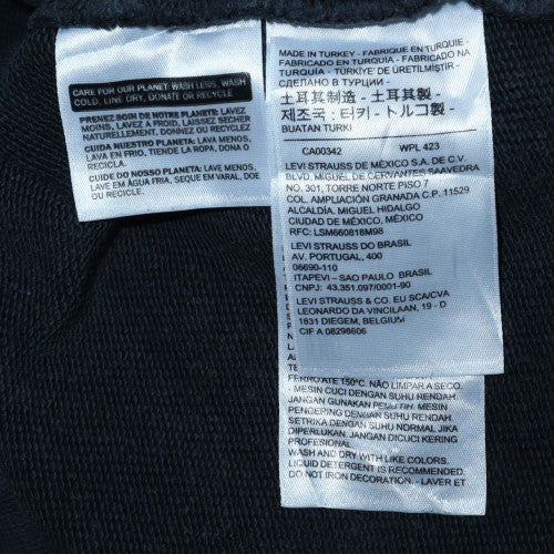 Levi's Men's Black Graphic Logo Crew Neck Sweatshirt Size M