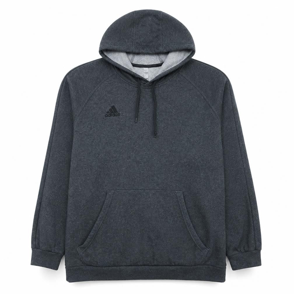 Adidas Men's Grey 2XL Pullover Hoodie Fleece Sweatshirt