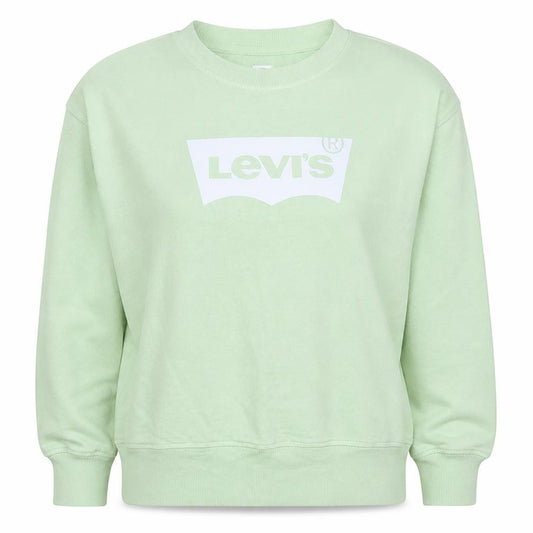 Levi's Women Mint Green Crew Neck Pullover Sweatshirt S