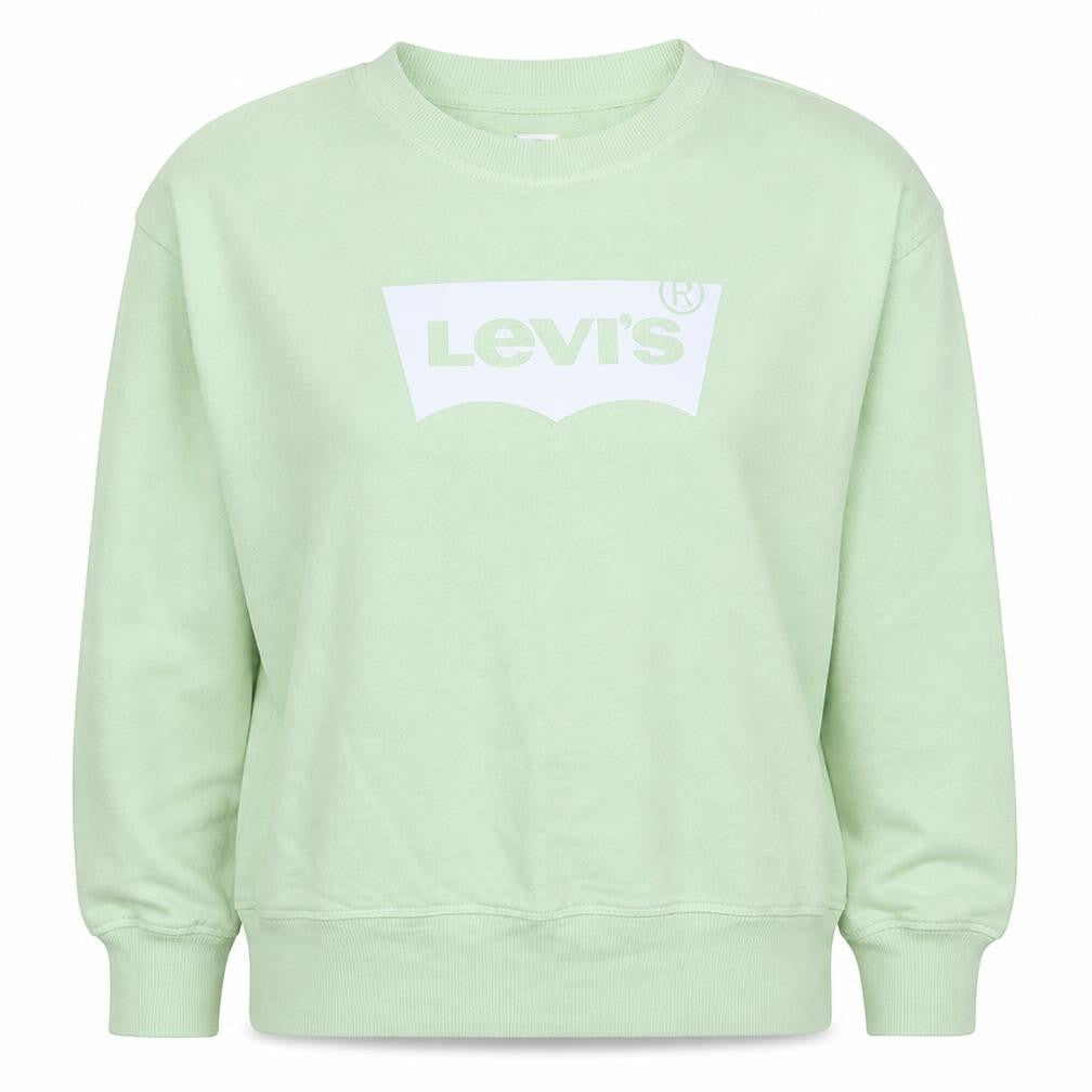 Levi's Women Mint Green Crew Neck Pullover Sweatshirt S
