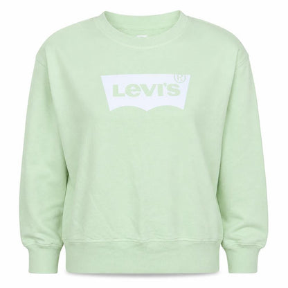 Levi's Women Mint Green Crew Neck Pullover Sweatshirt S