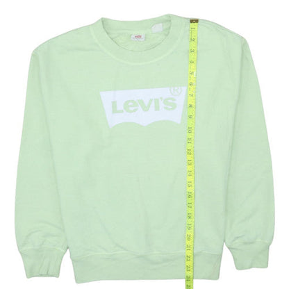 Levi's Women Mint Green Crew Neck Pullover Sweatshirt S