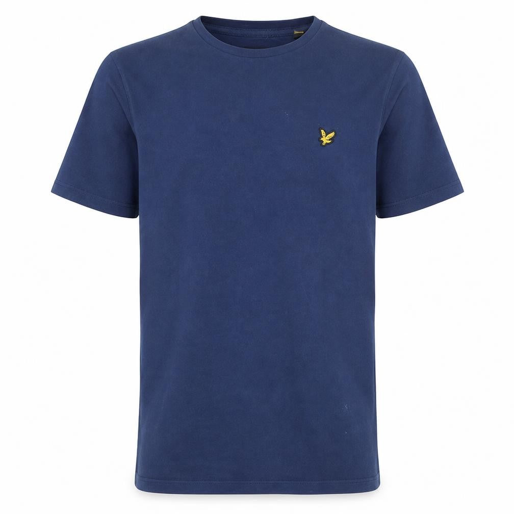 Lyle & Scott Men's Blue Cotton Crew Neck Short Sleeve T-Shirt Size M