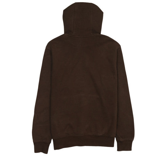 Nike Men's Brown Pullover Hoodie Medium Graphic Logo Sweatshirt