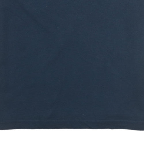 Tommy Hilfiger Men's Navy Blue Small Cotton Graphic T-Shirt