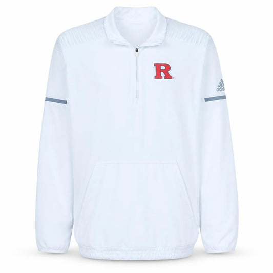Adidas Men's White XL 1/2 Zip Mock Neck Sports Sweatshirt
