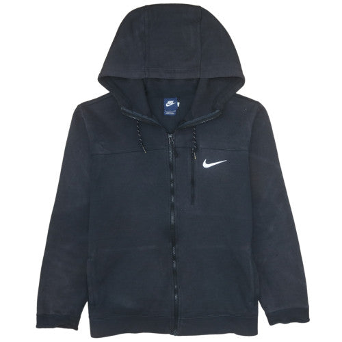 Nike Men's Black Full Zip Hoodie Size L Regular Fit Sportswear