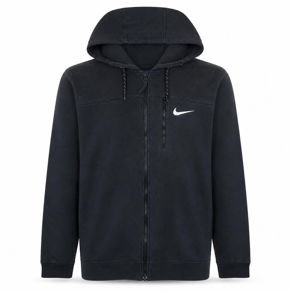 Nike Men's Black Full Zip Hoodie Size L Regular Fit Sportswear