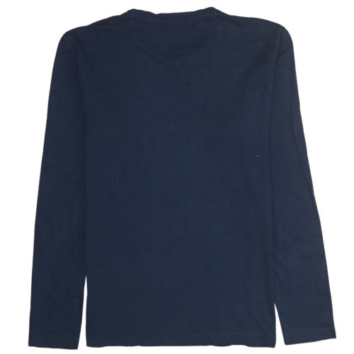 Calvin Klein Jeans Men's Navy Long Sleeve Crew Neck T-Shirt Size M