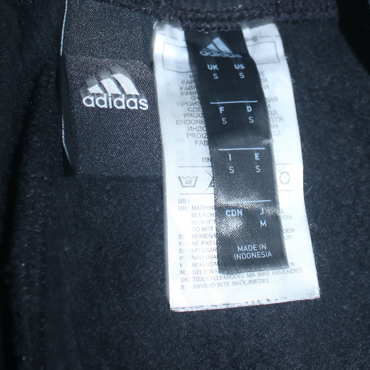 Adidas Men’s Black Jogger Trousers Size S Regular Fit Cotton Blend