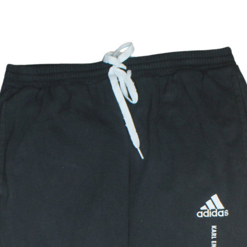 Adidas Mens Black Jogger Trousers Size L Comfortable Tapered Fit