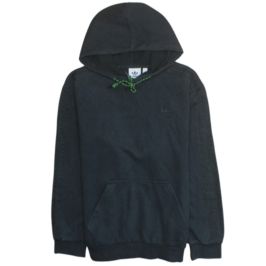 Adidas Mens Black Pullover Hoodie Medium Regular Fit Fleece
