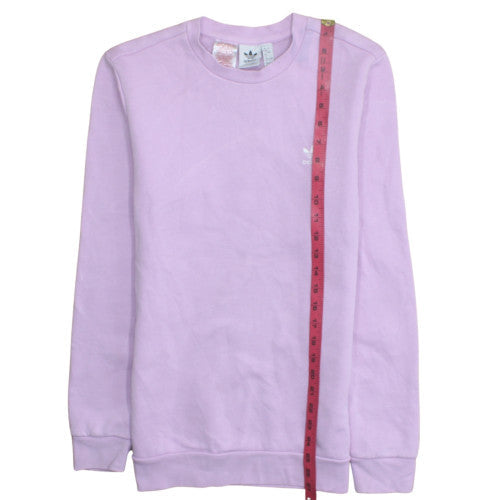 Adidas Girls Purple Crew Neck Pullover Sweatshirt Size 14 Years