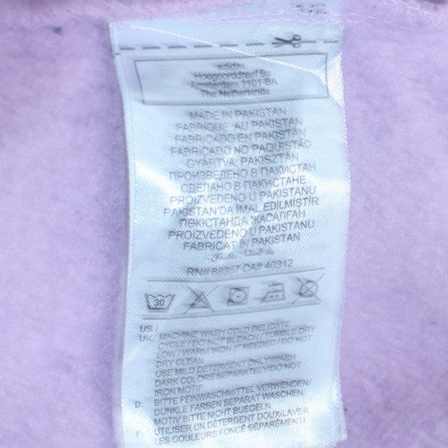Adidas Girls Purple Crew Neck Pullover Sweatshirt Size 14 Years