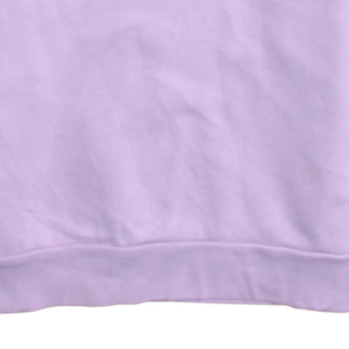 Adidas Girls Purple Crew Neck Pullover Sweatshirt Size 14 Years