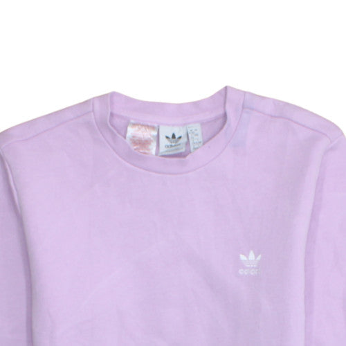 Adidas Girls Purple Crew Neck Pullover Sweatshirt Size 14 Years