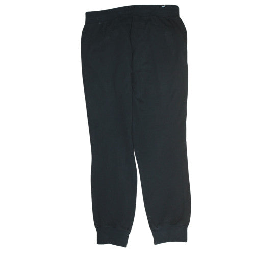 PUMA Womens Black Jogger Sweatpants Size 14 Cotton Blend Lined
