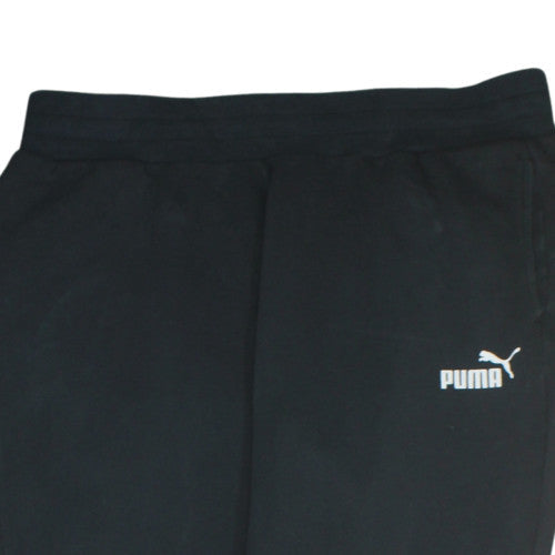PUMA Womens Black Jogger Sweatpants Size 14 Cotton Blend Lined