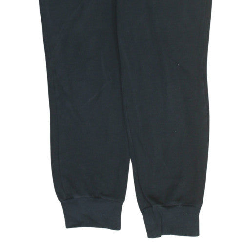 PUMA Womens Black Jogger Sweatpants Size 14 Cotton Blend Lined