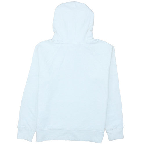 Levi's Women's White Pullover Hoodie Medium Logo Cotton Sweatshirt