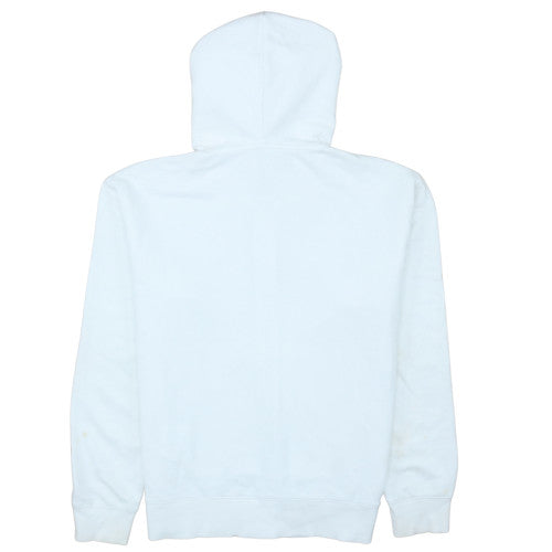 Champion Girls White Full Zip Hoodie 2XL Logo Cotton Blend Sweatshirt