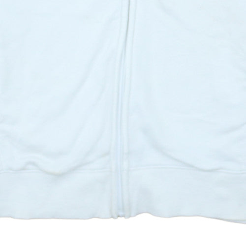 Champion Girls White Full Zip Hoodie 2XL Logo Cotton Blend Sweatshirt