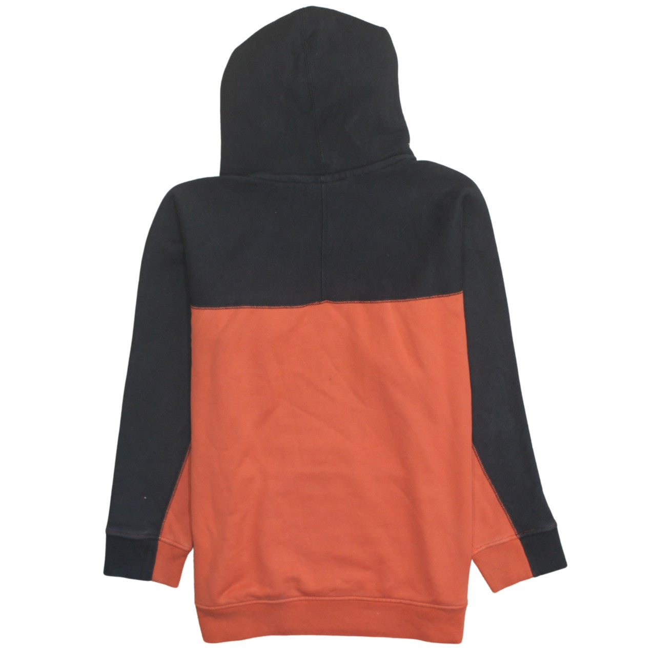 adidas Men's Orange & Black Pullover Hoodie Size S Graphic Logo