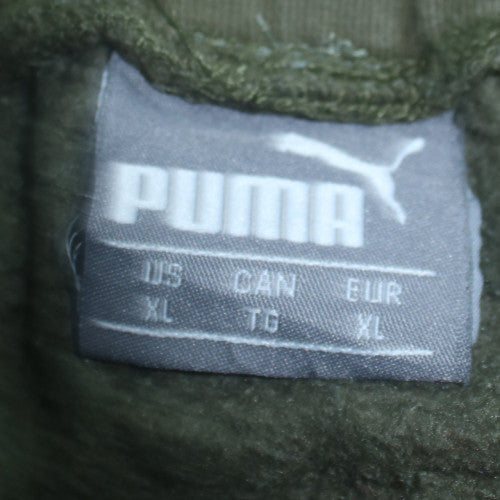 Puma Men’s Green XL Fleece Sweatpants Joggers Regular Fit