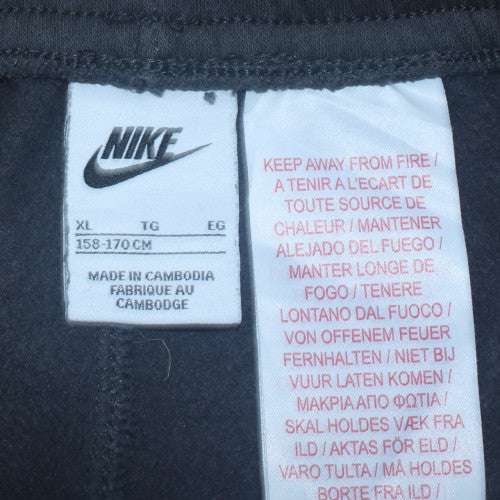 Nike Boys Grey XL Cargo Jogger Trousers with Pockets and Side Stripe