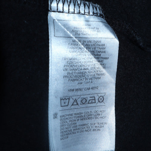 Adidas Men's Black Pullover Hoodie M Regular Fit Sports Fleece