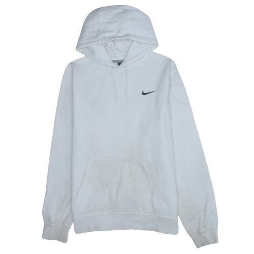 Nike Men's White Pullover Hoodie L Regular Fit Sports Fleece