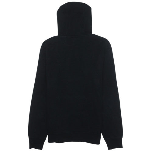 Fila Men’s Black Pullover Hoodie Size M Regular Fit Fleece Sweatshirt