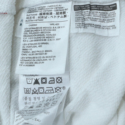 Levi's Women's White Logo Crew Neck Sweatshirt Size L