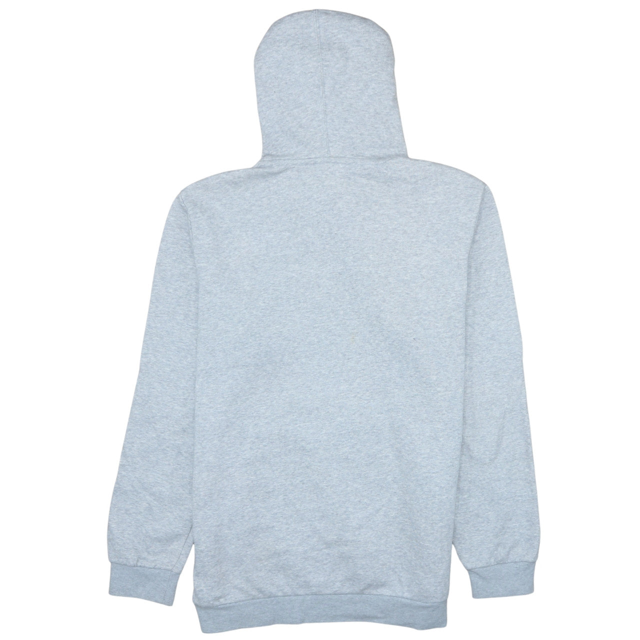Adidas Mens Grey Pullover Hoodie Size L Regular Fit Logo Fleece