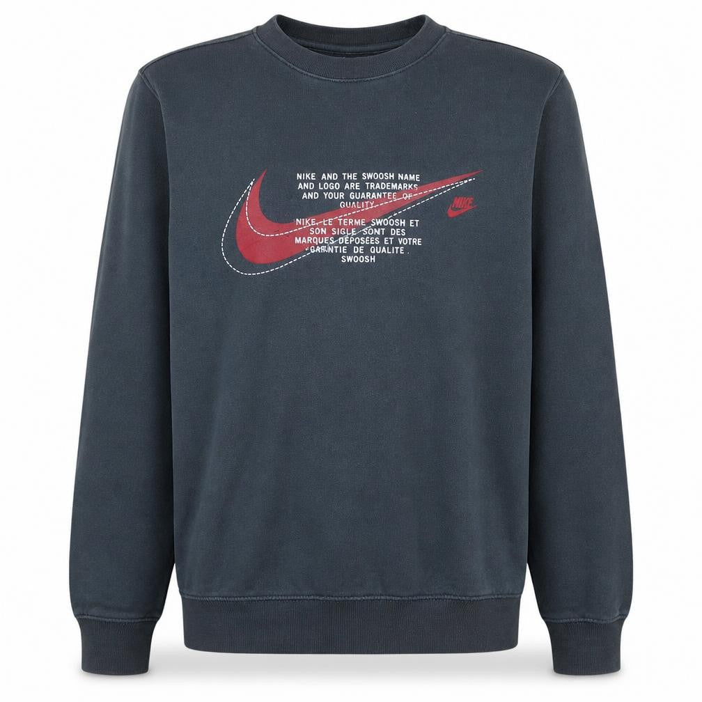Nike Men's Blue Graphic Pullover Sweatshirt Small