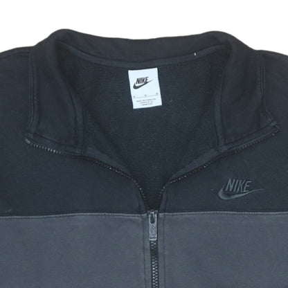 Nike Men's Black Medium Track Jacket Full Zip Fleece Activewear