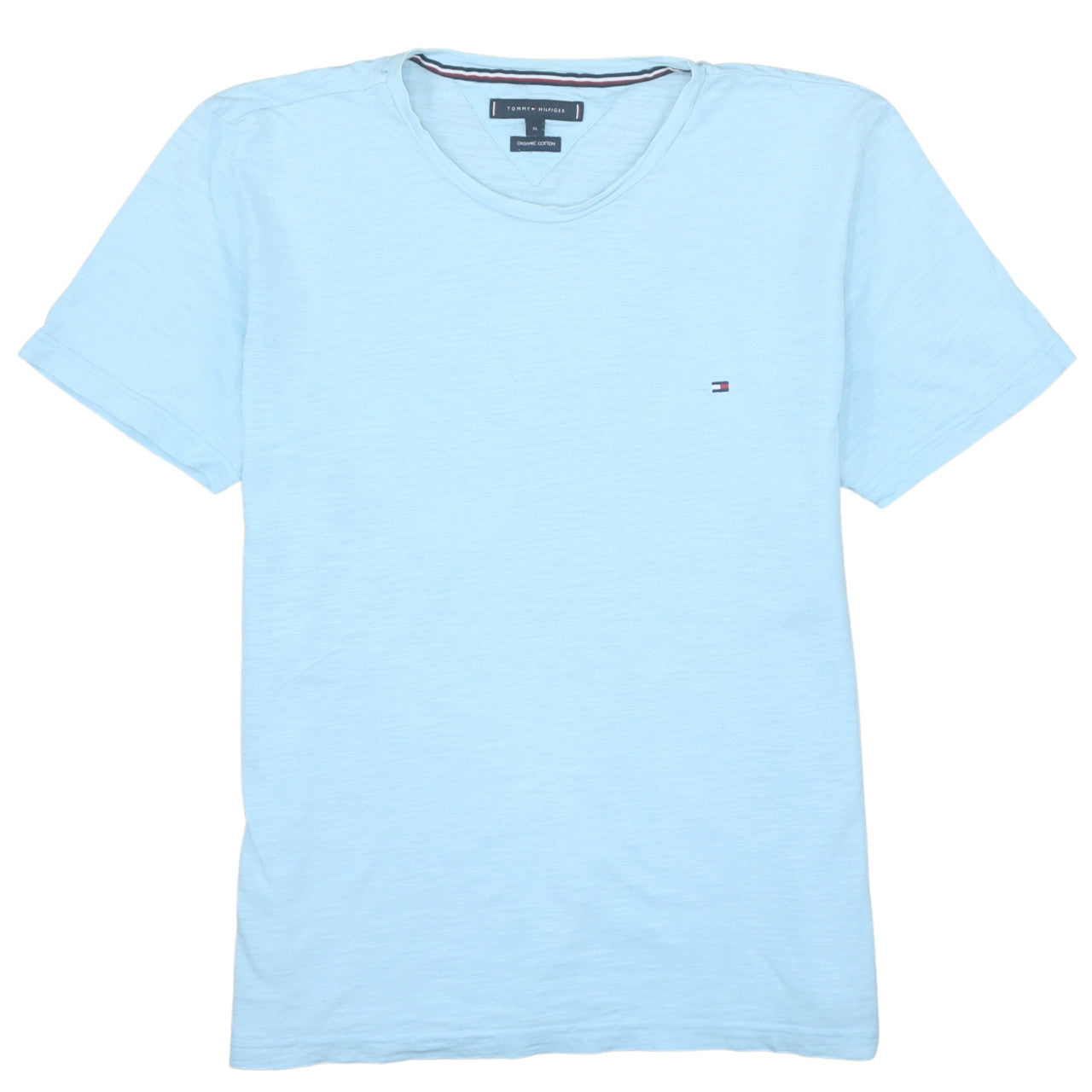 Tommy Hilfiger Men's Blue XL Organic Cotton Crew Neck T-Shirt