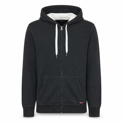Levi's Men Black Full Zip Hoodie S Classic Fit Fleece Jacket