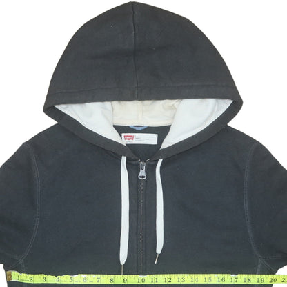 Levi's Men Black Full Zip Hoodie S Classic Fit Fleece Jacket
