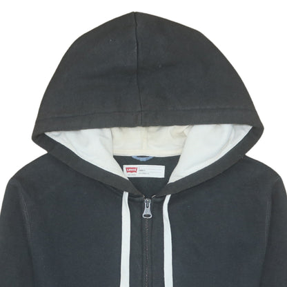 Levi's Men Black Full Zip Hoodie S Classic Fit Fleece Jacket