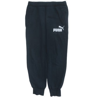 Additional front view of Puma Men's Black Jogger Sweatpants M Regular Fit Fleece